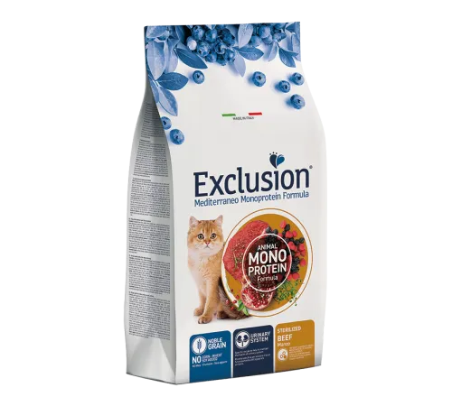 Exclusion Monoprotein Noble Grain Sterilized Cat (Говядина), 300 г
