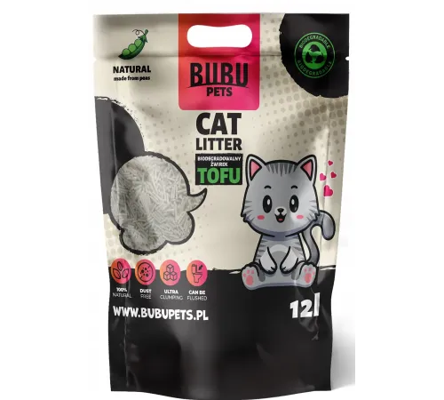 Bubu Pets Tofu Original, 12 л (5 кг)