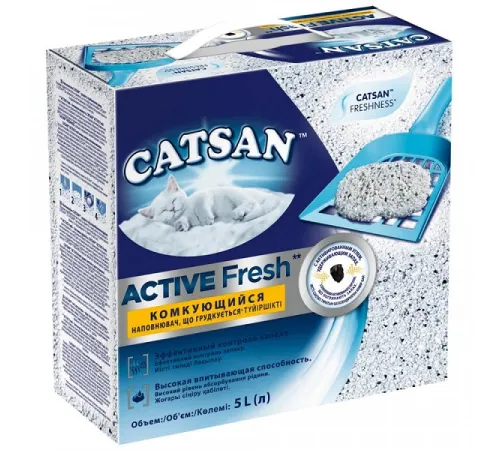 Catsan Наполнитель Active Fresh 5 л