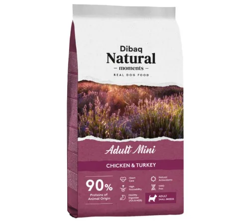 Dibaq Natural Moments Adult Mini (Курица, индейка), 3 кг