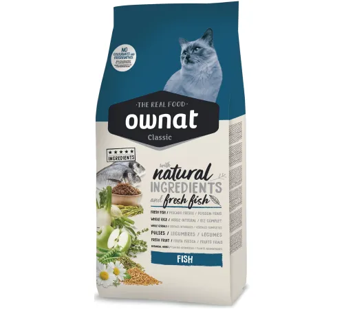 OWNAT Classic Cat (Рыба), 1,5 кг