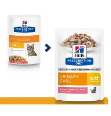 Hill's Prescription Diet c/d Multicare Urinary Care для кошек с лососем, 85 г
