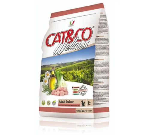 Cat&co Wellness Adult Indoor (Ягненок и картофель) 400 г