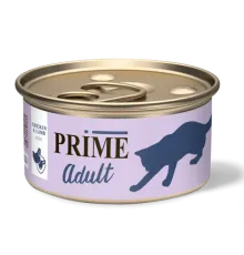 Prime Adult Консервы (Паштет из курицы и ягненка) для кошек, 75 г
