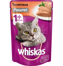 Whiskas паштет с телятиной, 85 г х 24 шт (уп)