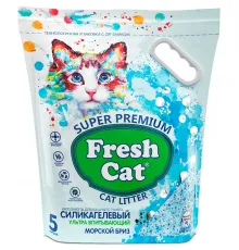 Fresh Cat Силикагелевый наполнитель Морской бриз, 5 л