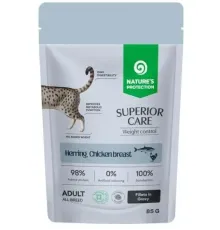 Nature's Protection SC Adult Weight Control (Сельдь, куриная грудка в соусе), 85 г