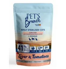 Pet's Brunch Adult Sterilised Cats (Печень и томаты), 400 г