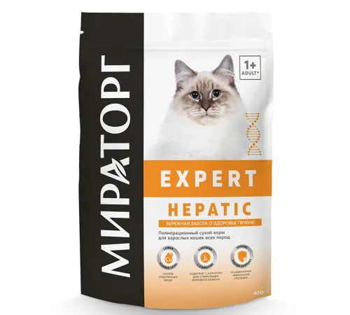 Мираторг Expert Hepatic для кошек всех пород, 400 г