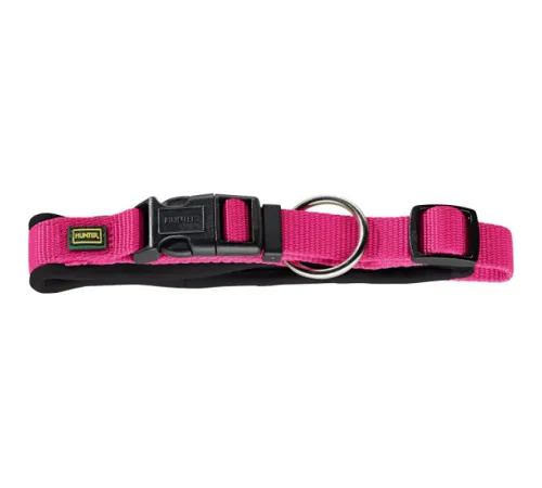 Hunter Ошейник Neopren Vario Plus, малиновый/черный, M