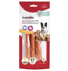 CAMON Роллы из говяжьей кожи с уткой 17 см, 140 г