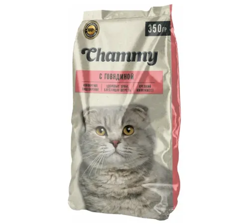Chammy для взрослых кошек (Говядина), 350 г