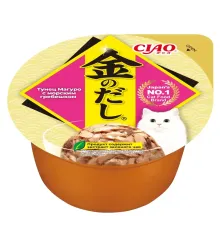 INABA CIAO Kinnodashi cup Тунец Магуро с морским гребешком, 70 г