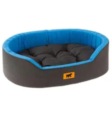 Ferplast Лежанка DANDY 45, черный/синий, 45х35х13 см