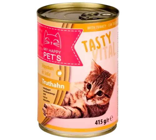 My Happy Pets Консервы для кошек (Индейка), 415 г