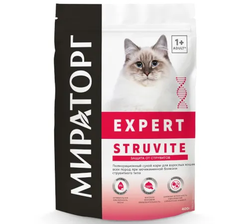 Мираторг Expert Struvite для кошек всех пород, 400 г