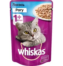 Whiskas рагу с лососем, 85 г х 28 шт (уп)