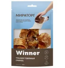 Winner Мираторг Лакомство Трахея говяжья для собак, 50 г