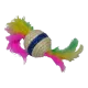 Ekia Игрушка для кошек Мяч с перьями, 4,5 см