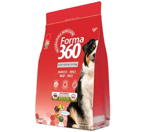 Forma 360 Dog Adult Medium (Говядина/рис), 3 кг