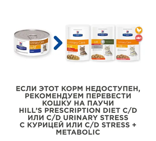 Hill's Prescription Diet s/d Urinary Care Влажный корм для кошек, 156 г