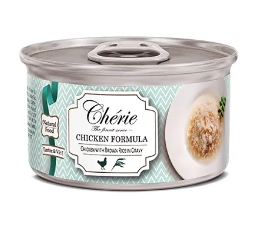 Cherie Chicken Formula (Курица, бурый рис в соусе), 80 г