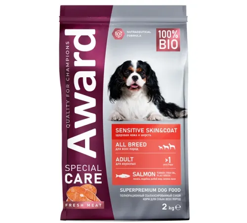Award Special Care Adult Dog Sensitive Skin&Coat (Лосось), 2 кг