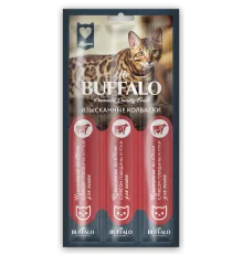 Mr. Buffalo Колбаски с мясом говядины и утки, 3 шт (уп)