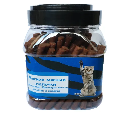 O'cat Мягкие мясные палочки ягненок и индейка, 500 г