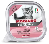 Morando Professional Kitten Паштет с телятиной и печенью, 100 г х 32 шт
