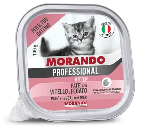 Morando Professional Kitten Паштет с телятиной и печенью, 100 г
