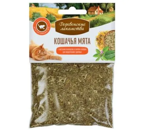 Кошачья мята Деревенские лакомства Календула + Корень солодки 15 г