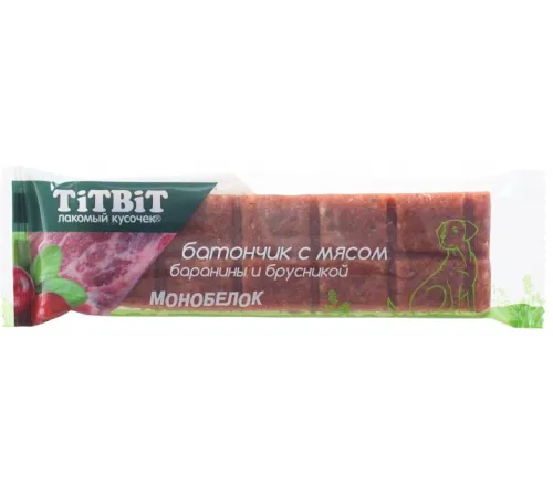ТИТБИТ Батончик с бараниной и брусникой, 40 г