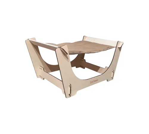 Cat House Домик фанерный Релакс, 27х44х38 см