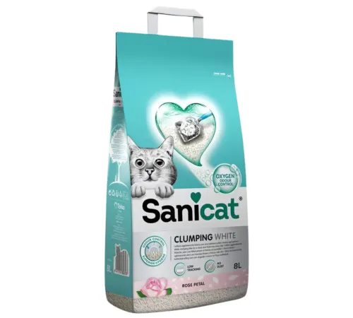 Sanicat Clumping White Rose, 8 л (УЦЕНКА)
