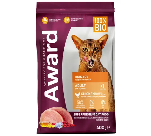 Award Cat Urinary (Курица), 400 г