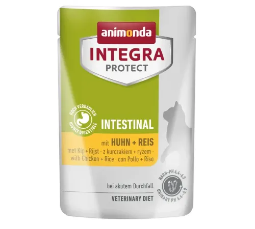 Animonda Integra Protect Intestinal Cat Пауч (Курица и рис), 85 г