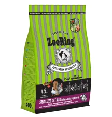 Zooring Sterilized Cat Max (Утка и индейка с брусникой), 400 г