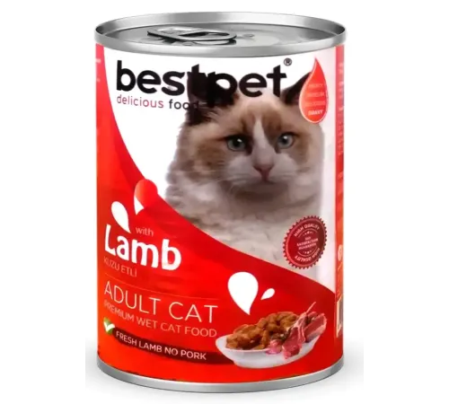 Bestpet Adult Cat (Ягненок в соусе), 400 г