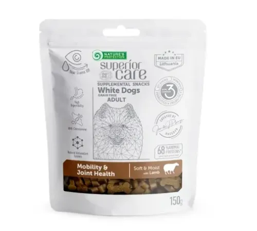 Nature's Protection Superior Care White Dogs Grain Free Mobility & Joint Health (Ягненок), 150 г