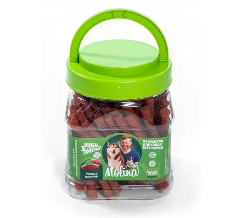 Molina Лакомство для собак Утиные палочки, 400 г