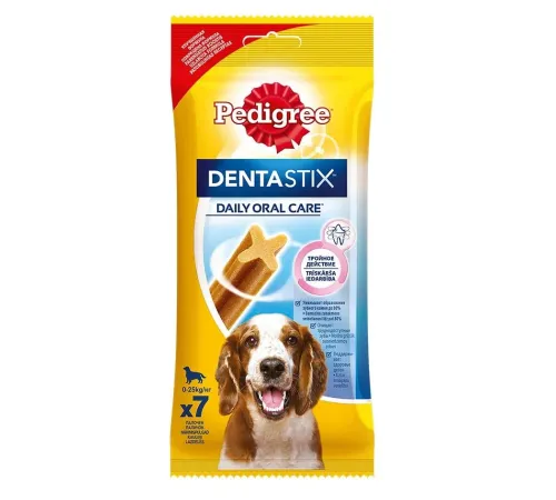 Pedigree DentaStix Лакомство для собак средних пород, 180 г