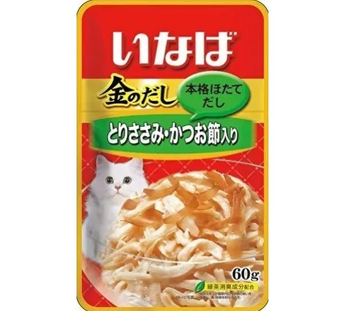 INABA CIAO Kinnodashi Куриное филе с кацуобуси, 60 г