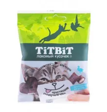 ТИТБИТ Хрустящие подушечки для кошек с паштетом из утки, 30 г