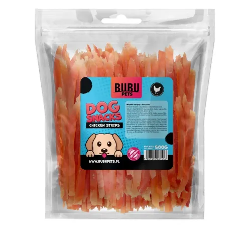 Bubu Pets Мягкие куриные стрипсы, 500 г