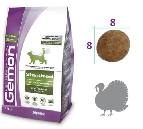 Gemon Cat  Light/Sterility (Индейка) 0,4 кг