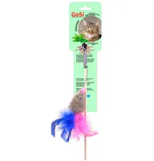 GoSi Махалка-удочка Мышь с кошачьей мятой, 50х4,4х2см