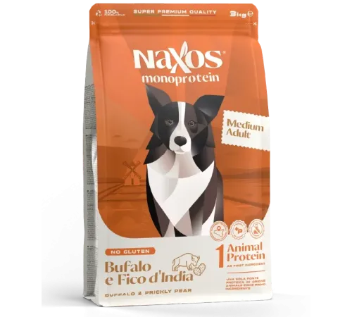 Naxos Adult Medium (Буйвол, опунция), 3 кг