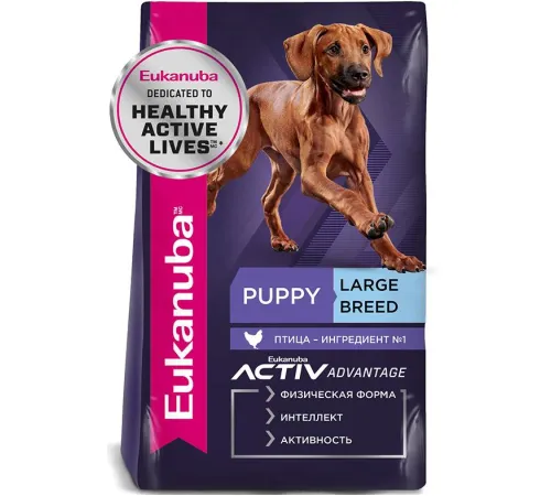 Eukanuba Puppy Large Breed (Птица), 3 кг