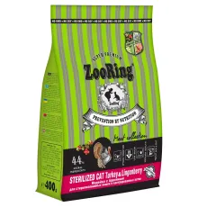 Zooring Sterilized Cat (Индейка с брусникой), 400 г
